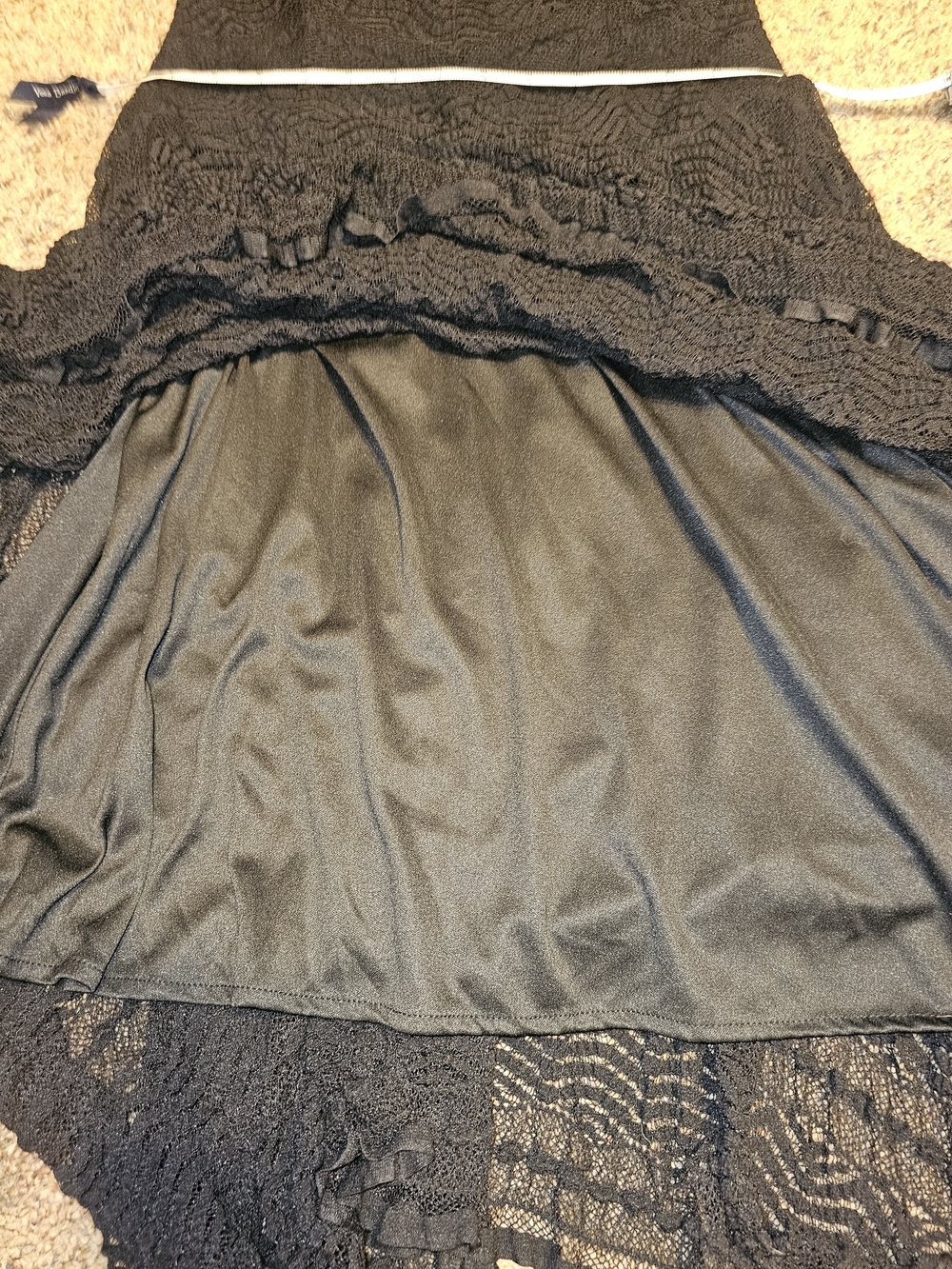 Rabbit Rabbit Rabbit Black V-Neck Cap Sleeve High-Low Dress - Picture 7 of 8